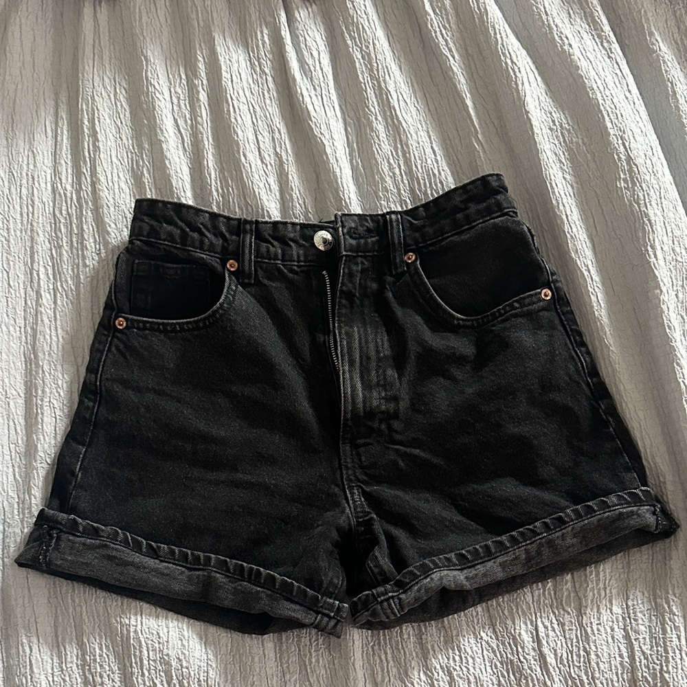 Zara Black Jean Shorts
